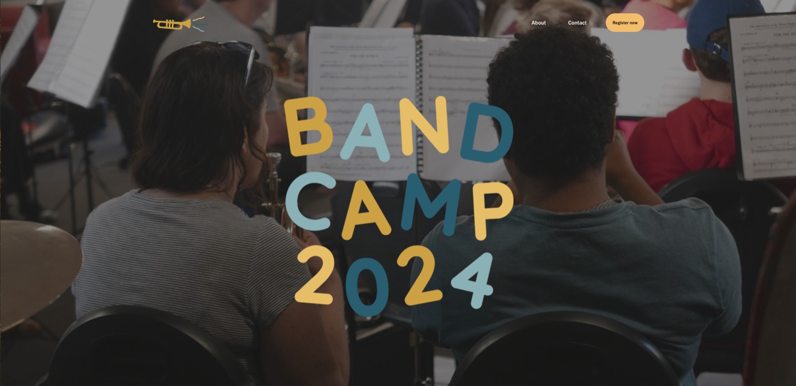 Band Camp website design