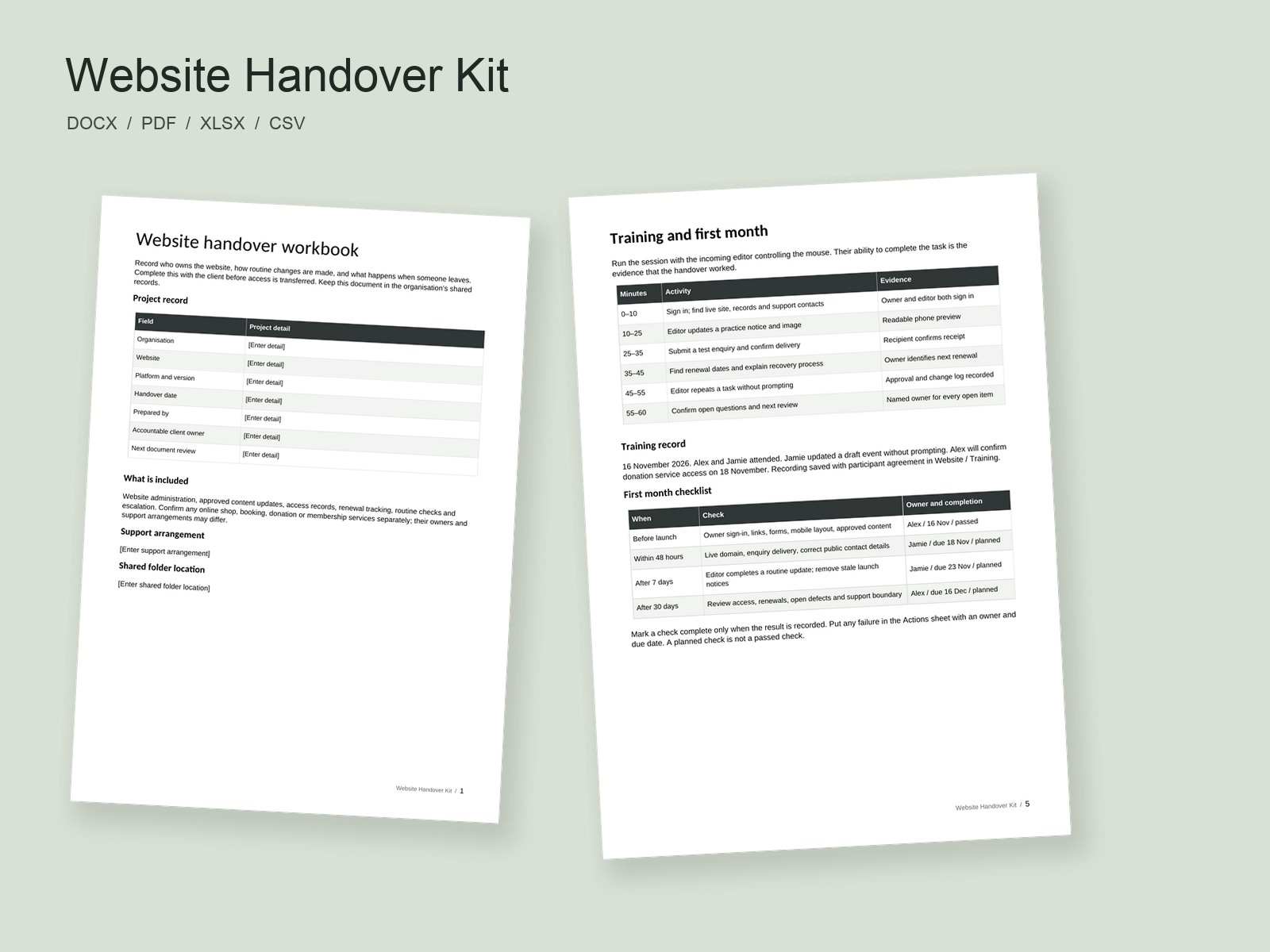 Website Handover Kit preview